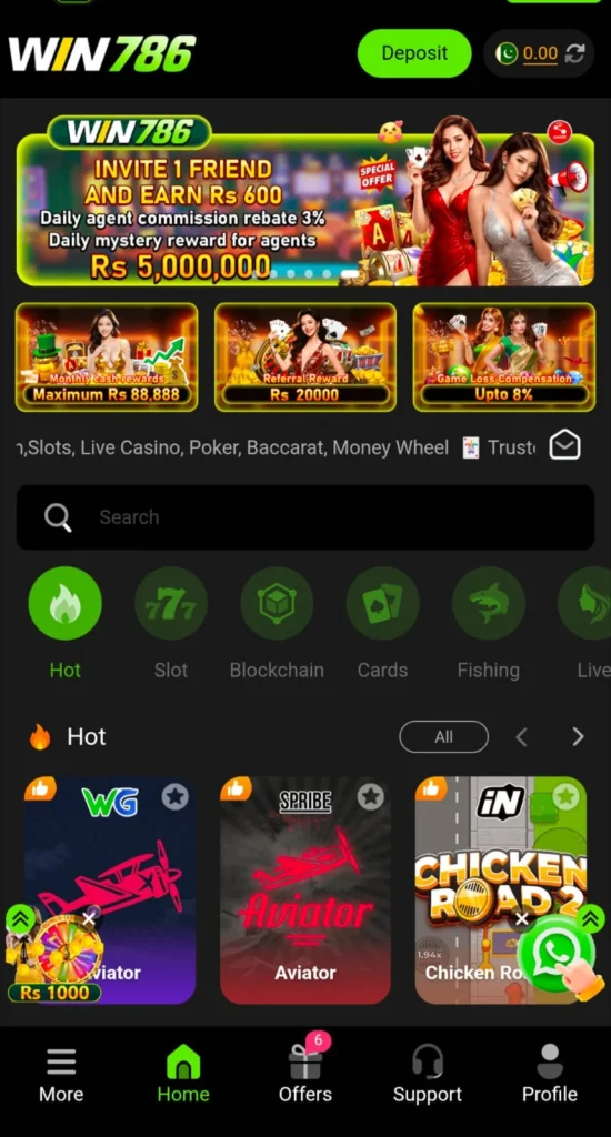 Win786 Bonuses