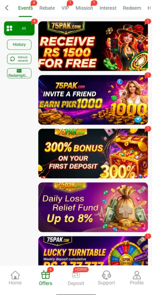75Pak Bonuses