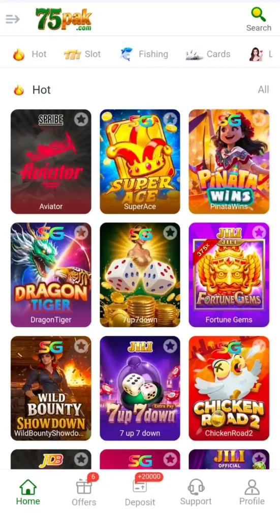 75Pak Games