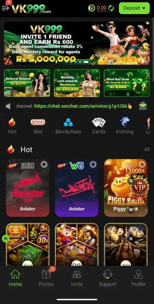 VK 999 Game Interface