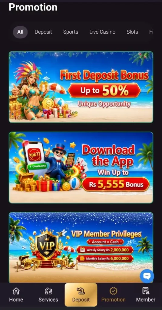 XPK77 Game Bonuses