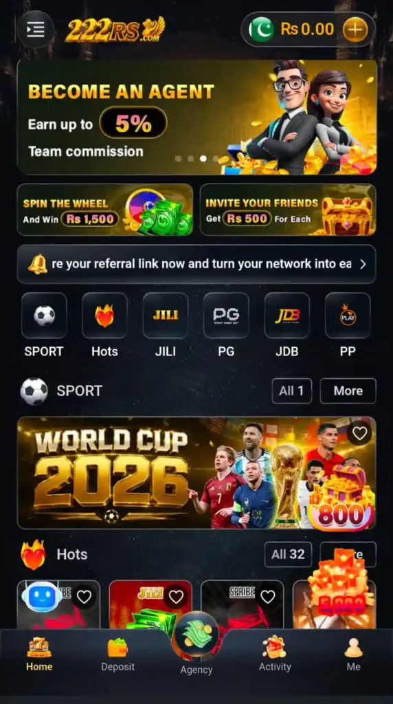 222RS Game Interface