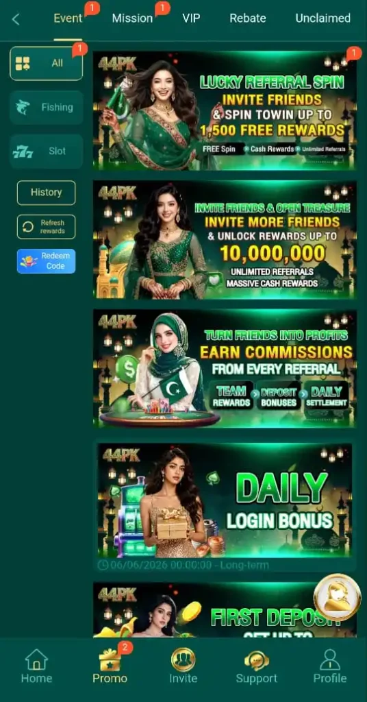 44PK Game Bonuses